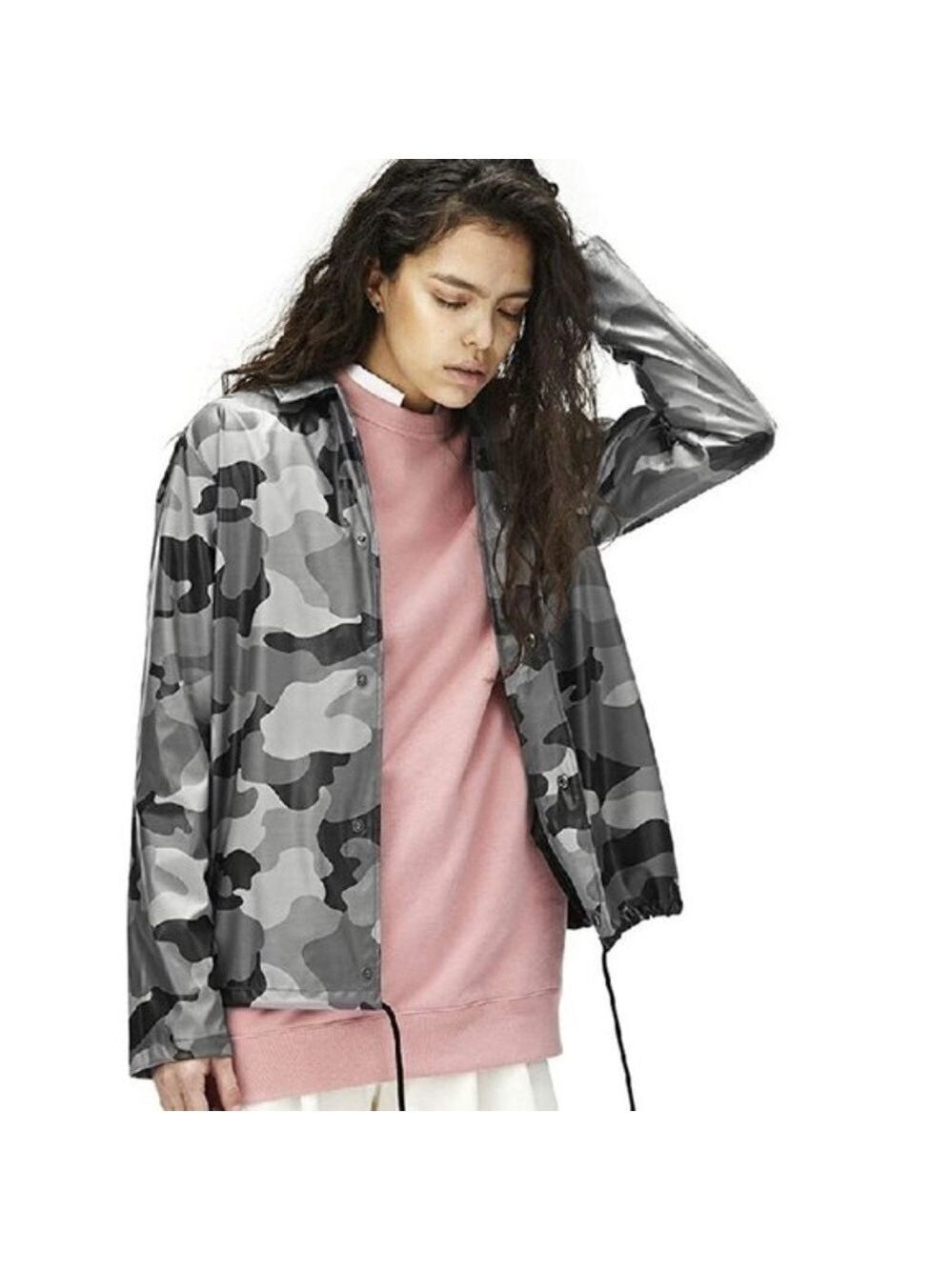 Rains Unisex AOP Coach Jacket Night Camo